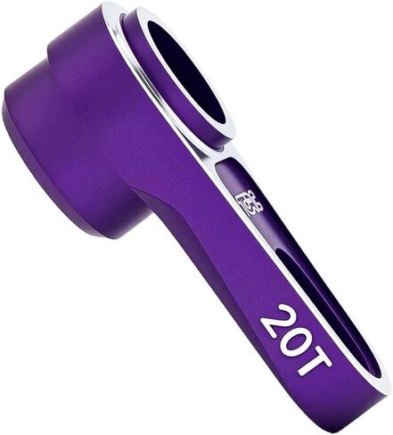 7075 Aluminum Rear 20T Servo Horn with Adjustable Connecting Rod for Axial 1/8 AXP8 Gilamon Trail Buggy Upgrade,Purple in Kuwait