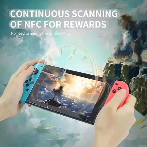 محاكي NFC لوحدات تحكم الألعاب الشهيرة - أكثر من 3100 حفظ للبيانات، مسح وإعادة كتابة غير محدود، شاشة OLED مقاس 1.3 بوصة، قابلة لإعادة الشحن، أزرار تحكم سهلة، متوافقة مع أكثر من 50 لعبة (أسود) in Saudi Arabia