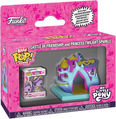 Funko Pop! Bitty Town: My Little Pony - Castle of Friendship - Princess Twilight Sparkle - 0.9 Inch and 2 Inch (5.1 Cm) - Cartoon Collectable - Gift Idea - Toys for Kids & Adults in Saudi Arabia
