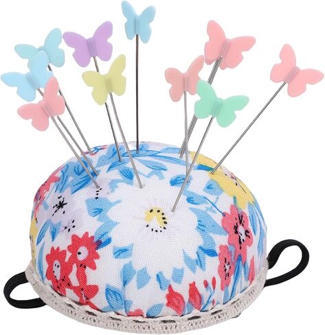 RASTKY Lovely Needle Cushions Pins Holder Eye Catching Design Sewing Pins Set Ideal for Wedding Decoration or Parties Stainless Steel Cotton Fabric Material in Saudi Arabia