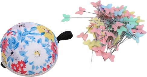 RASTKY Lovely Needle Cushions Pins Holder Eye Catching Design Sewing Pins Set Ideal for Wedding Decoration or Parties Stainless Steel Cotton Fabric Material in Saudi Arabia