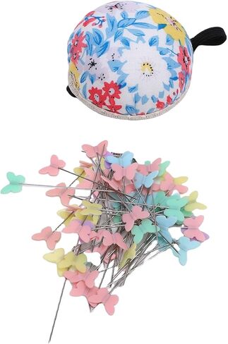RASTKY Lovely Needle Cushions Pins Holder Eye Catching Design Sewing Pins Set Ideal for Wedding Decoration or Parties Stainless Steel Cotton Fabric Material in Saudi Arabia