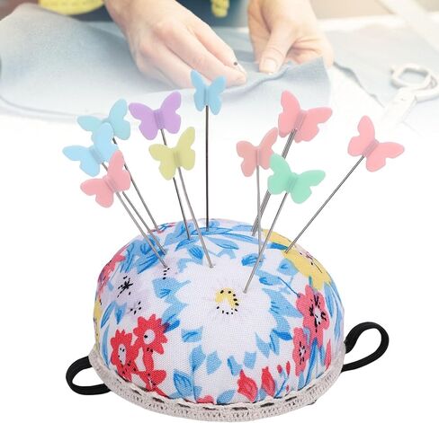 RASTKY Lovely Needle Cushions Pins Holder Eye Catching Design Sewing Pins Set Ideal for Wedding Decoration or Parties Stainless Steel Cotton Fabric Material in Saudi Arabia