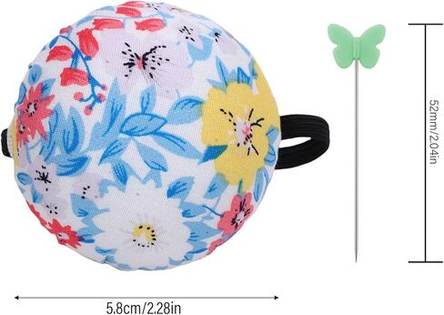 RASTKY Lovely Needle Cushions Pins Holder Eye Catching Design Sewing Pins Set Ideal for Wedding Decoration or Parties Stainless Steel Cotton Fabric Material in Saudi Arabia