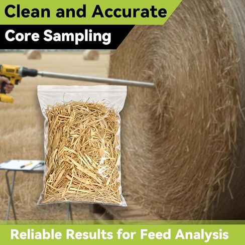 Hay Core Sampler - مثقاب كهربائي متوافق مع مسبار القش من الفولاذ المقاوم للصدأ مقاس 26 بوصة مع تصميم سريع الفصل (لا يشمل المثقاب الكهربائي) in Kuwait