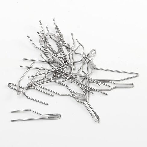 23pcs Pyrography Wire Tips, Tips for Pyrography Machine, Replacement Wood Burning Tip Kit, Portable Wood Burning Tip Wire Nibs(Color:Silver) in Saudi Arabia