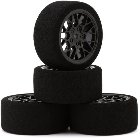 إطار إسفنجي Pro-Line Racing Fifty6 مثبت على عجلة سوداء دائرية 8 مم سداسية (4)، PRO1031610 in Kuwait