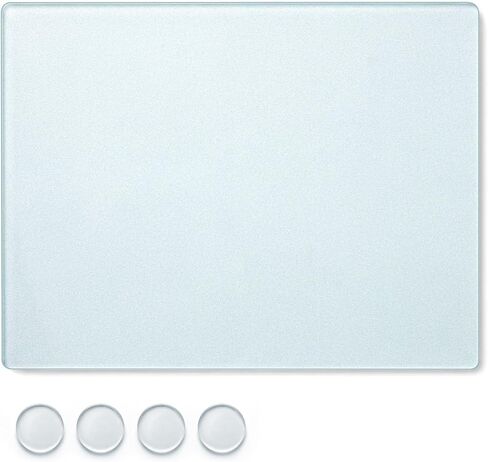 Nuanchu 12 x 9 x 0.2 Inch Tempered Frosted Glass Paint Muller Slab Mineral Pigment Grinding Plate for DIY Oil Painting Watercolor Oil Acrylic Painting in Saudi Arabia