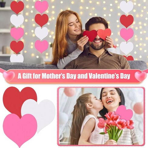 MixTeach 180Pcs Heart Cutouts Paper Valentine's Day 4 Inch Heart Shape Card Paper Heart Die Cut with Glue Point Dots for Classroom Bulletin Board Decor Kids’ Love and Peace School Craft Project in Saudi Arabia