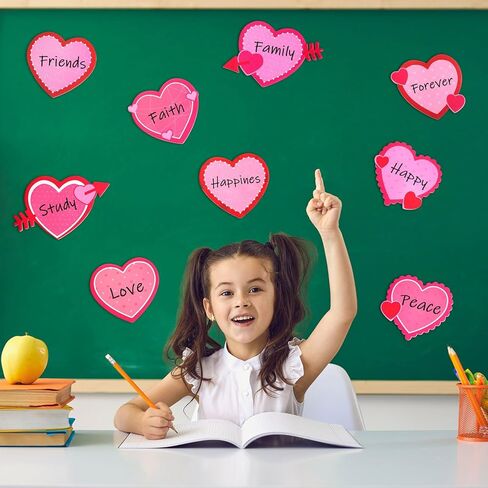 Eaasty 1080 Sheets Valentine's Day Heart Cutouts Paper Heart Cutouts Assorted Color Love Shape Die Cut for Valentine's Day Craft Bulletin Board Classroom Decor Teachers DIY Craft Projects Supplies in Saudi Arabia