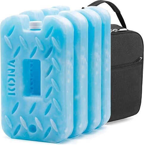 Kona Blue Ice 2 Pound Ice Packs for Coolers - Long Lasting Design - Refreezable Reusable Cooler Ice Pack (2) in Kuwait