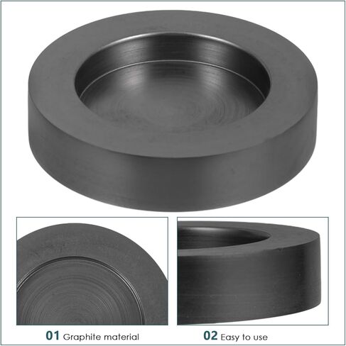 HEMOTON Graphite Mold Coin and Round Ingot Casting Mold, 3.5Ml Capacity 45Mm Outer Diameter, 30Mm Inner Diameter, Suitable for Metal Jewelry Casting and Silver Melting in Saudi Arabia