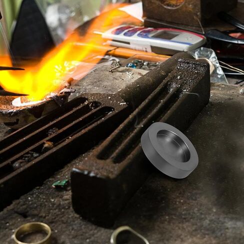 HEMOTON Graphite Mold Coin and Round Ingot Casting Mold, 3.5Ml Capacity 45Mm Outer Diameter, 30Mm Inner Diameter, Suitable for Metal Jewelry Casting and Silver Melting in Saudi Arabia