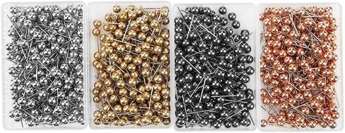 800pcs Multi Color Round Pearl Head Pins Dressmaking Sewing Fixed Marking Tool in Saudi Arabia
