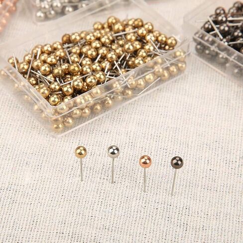 800pcs Multi Color Round Pearl Head Pins Dressmaking Sewing Fixed Marking Tool in Saudi Arabia