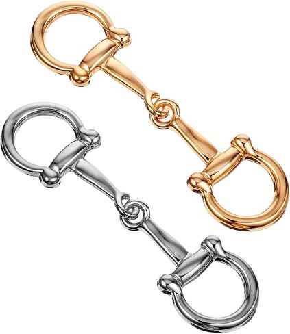 2 قطعة وشاح حريري Horsebit مشبك وشاح بسيط وأنيق مشبك حلقي معدني Horsebit المشبك وشاح حريري اكسسوارات للنساء in Kuwait
