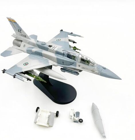 نموذج طائرة Falcon F-16F Diecast مقاس 1:72، نماذج نفاثة مقاتلة معدنية مجمعة مسبقًا للعرض أو التجميع، طائرة عسكرية عالية المحاكاة. in Kuwait