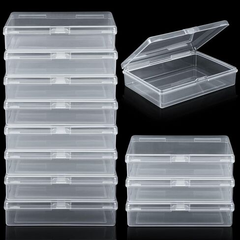 فيكس 24 قطعة من حامل بطاقات اللعب البلاستيكية، صندوق تخزين بطاقات اللعب الفارغ، صندوق تخزين بطاقات الألعاب، صناديق تخزين بطاقات شفافة لبطاقات البوكر ذات الحجم القياسي، أزرار كبس مغلقة (بدون بطاقات) in Kuwait