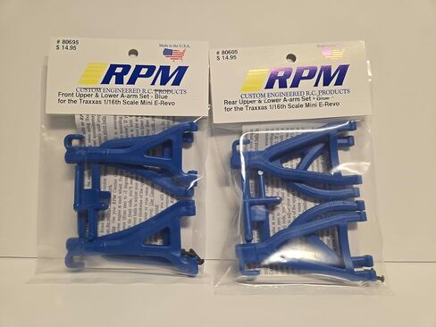 Generic 2 Pack RPM A ARMS أمامي وخلفي مجموعة زرقاء 80695 80605 1/16th Mini E-REVO Summit Slash VXL تتضمن قسيمة CHICAGOLAND RC in Kuwait