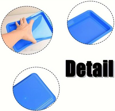 Plastic Art Trays,5 Pieces Stackable Activity Crafts Organizer, Serving, Jewelry Tray for DIY Projects, Painting, Beads, Organizing Supply in Saudi Arabia