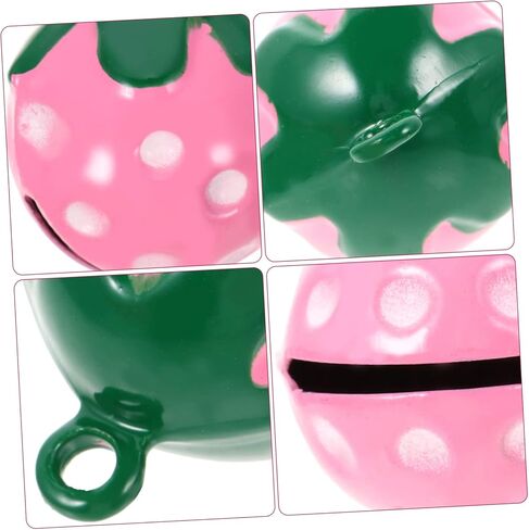 Hemoton 10pcs Strawberry Shape Pet Bells Charms Necklace Charms for Dog Collar in Saudi Arabia