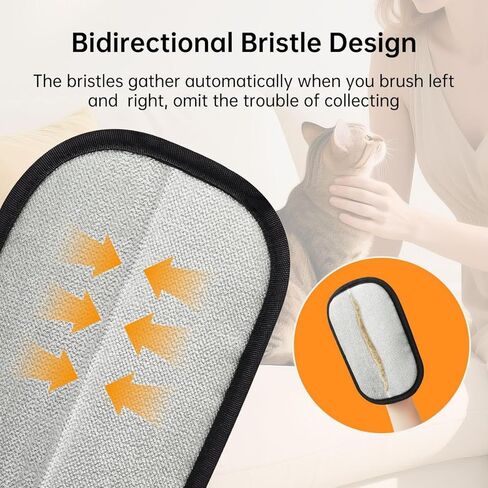 Pet Hair Removal Glove, Pet Hair Remover Gloves for Cats & Dogs, Dogs, Electrostatic Pet Hair Removal Gloves Brush for Pets Hair, Suitable for All Pets (2pcs) in Saudi Arabia