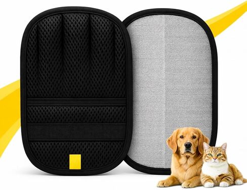 Elmrock 2 Pcs Pet Hair Removal Glove for Dogs & Cats – Newly Upgraded Reusable Five Finger Electrostatic Grooming Glove, Magic Brush Pet Hair Remover Tool for Carpet, Car Seat & Clothes in Saudi Arabia