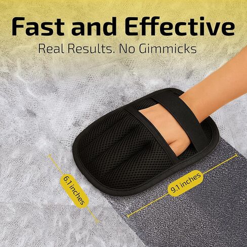 Elmrock 2 Pcs Pet Hair Removal Glove for Dogs & Cats – Newly Upgraded Reusable Five Finger Electrostatic Grooming Glove, Magic Brush Pet Hair Remover Tool for Carpet, Car Seat & Clothes in Saudi Arabia