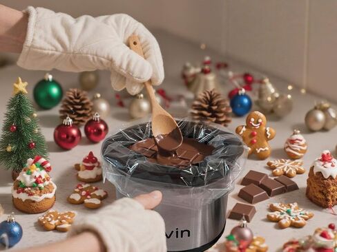 0.65 qt slow cooker warmer, fondue pot set,chocolate melting pot in Saudi Arabia