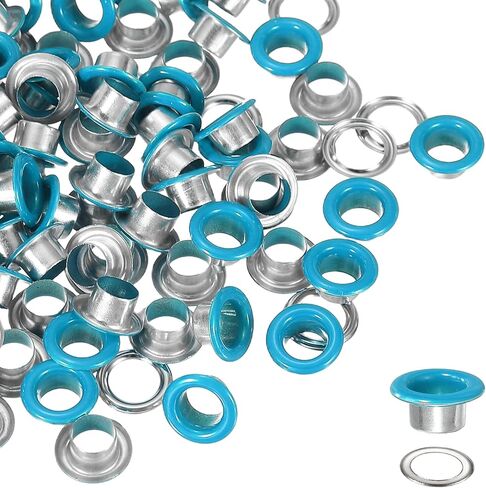 YELARXI Grommets Kit, Metal Eyelets, Grommet Eyelets Kit with Washers 3mm 1/8" Round Inner Hole Fitting for (Fabric/Shoes/Clothes/DIY Crafts/Bag/Belt) 250 Set & Bright Black in Saudi Arabia