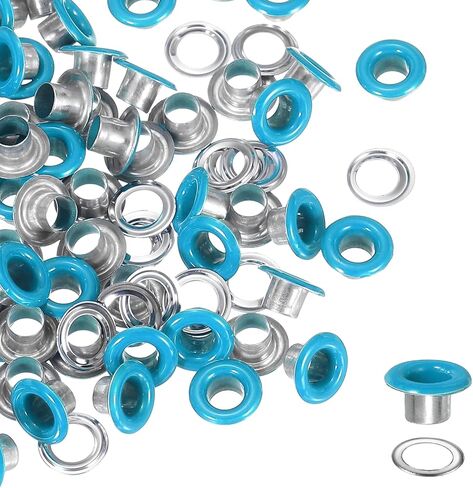 YELARXI Grommets Kit, Metal Eyelets, Grommet Eyelets Kit with Washers 3mm 1/8" Round Inner Hole Fitting for (Fabric/Shoes/Clothes/DIY Crafts/Bag/Belt) 250 Set & Bright Black in Saudi Arabia