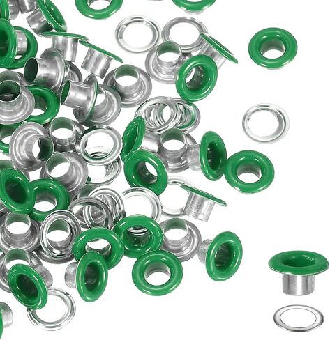 YELARXI Grommets Kit, Metal Eyelets, Grommet Eyelets Kit with Washers 3mm 1/8" Round Inner Hole Fitting for (Fabric/Shoes/Clothes/DIY Crafts/Bag/Belt) 250 Set & Bright Black in Saudi Arabia