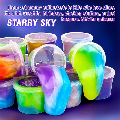 118 Pack Galaxy Slime Party Favors Kit for Kids, Mini Bulk Valentine Day Slime Stretchy Stress Relief, Soft Putty DIY Toy & Girls and Boys 4-10 Ages, Classroom Supplies, Birthday, Goodie Bag Stuffers in Saudi Arabia