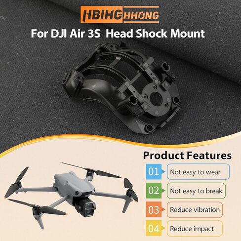 لوحة امتصاص الاهتزاز Gimbal لـ DJI AIR 3S استبدال لوحة تخميد الاهتزاز العلوية لملحقات مطاط البلاتين AIR 3S مع أداة إصلاح in Saudi Arabia