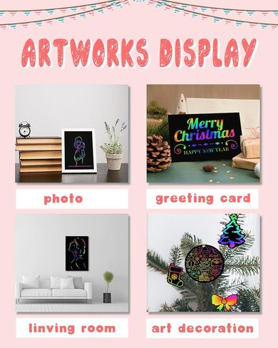 OSLINE Arts and Crafts for Kids Ages 3-5-10 Girls Boys,Rainbow Scratch Paper Art Notebooks,Art Supplies Kit for Gift, Party Favor Toys for 4-8 Year Old,Easter Birthday Gifts for Kids 6-12 in Saudi Arabia