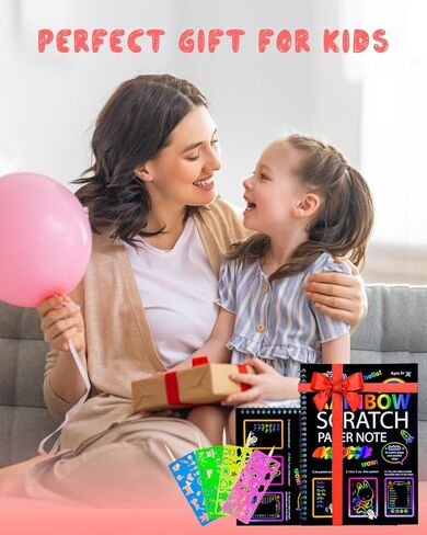 OSLINE Arts and Crafts for Kids Ages 3-5-10 Girls Boys,Rainbow Scratch Paper Art Notebooks,Art Supplies Kit for Gift, Party Favor Toys for 4-8 Year Old,Easter Birthday Gifts for Kids 6-12 in Saudi Arabia