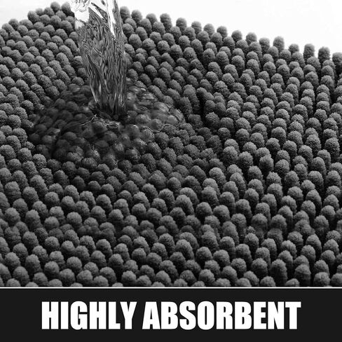 سجادة باب الكلب من WAYNHUI للأقدام الموحلة مقاس 72 بوصة × 36 بوصة ماصة للأوساخ، سريعة الجفاف وغير قابلة للانزلاق وقابلة للغسل، سجادة طين من الشنيل للكلاب، سجادة الباب الأمامي لمدخل داخلي للحيوانات الأليفة، رمادي داكن (72 بوصة × 36 بوصة) in Kuwait