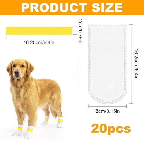 20 قطعة من أحذية الحيوانات الأليفة للاستعمال مرة واحدة، واقيات أقدام الكلاب تتوقف عن اللعق، غطاء مخالب قدم الكلب مقاوم للماء مع ضمادة ذاتية اللصق، أحذية مريحة للكلاب، جوارب للحيوانات الأليفة للكلاب والقطط المصابة وتعافي الكفوف المصابة in Kuwait