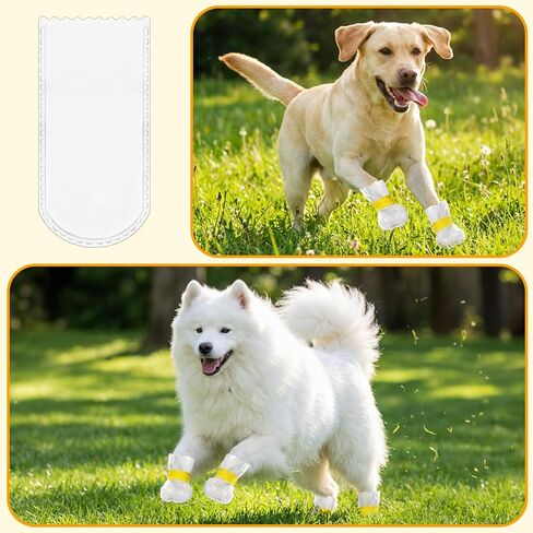 20 قطعة من أحذية الحيوانات الأليفة للاستعمال مرة واحدة، واقيات أقدام الكلاب تتوقف عن اللعق، غطاء مخالب قدم الكلب مقاوم للماء مع ضمادة ذاتية اللصق، أحذية مريحة للكلاب، جوارب للحيوانات الأليفة للكلاب والقطط المصابة وتعافي الكفوف المصابة in Kuwait