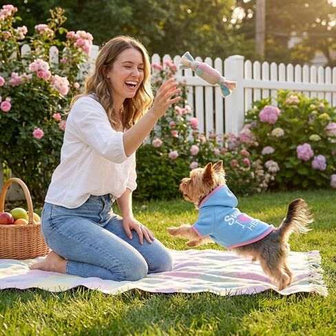 Cozy Dog Hoodies & Sweater for Small Dogs & Puppies - Boy & Girl Outfit, Snug Fit Winter Hoodie, Ultra-Soft & Gentle for Easy Care, 100% Polyester (Blue-Pink, X-Small) in Saudi Arabia