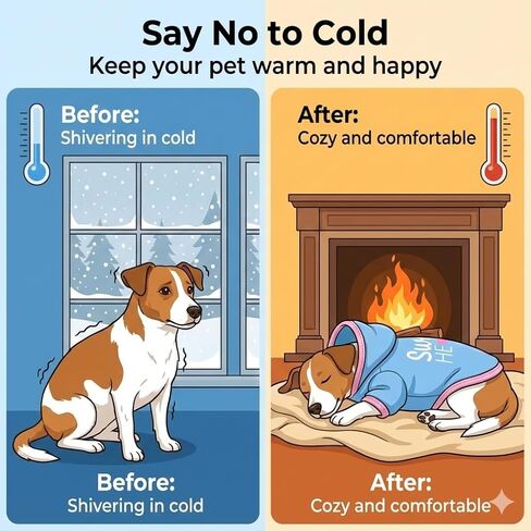 Cozy Dog Hoodies & Sweater for Small Dogs & Puppies - Boy & Girl Outfit, Snug Fit Winter Hoodie, Ultra-Soft & Gentle for Easy Care, 100% Polyester (Blue-Pink, X-Small) in Saudi Arabia