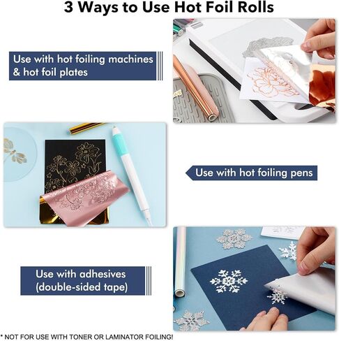 Briartw USB Hot Foil Pen – Heat Active Foiling Tool with 13 Color Foil Rolls & 3 Interchangeable Tips for Writing, Drawing, Crafting on Paper, Wood, Leather in Saudi Arabia