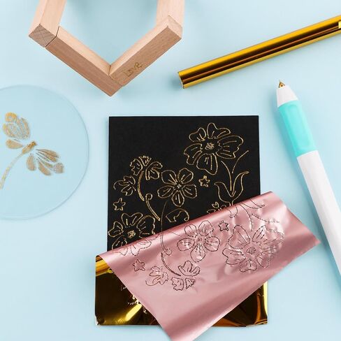 Briartw USB Hot Foil Pen – Heat Active Foiling Tool with 13 Color Foil Rolls & 3 Interchangeable Tips for Writing, Drawing, Crafting on Paper, Wood, Leather in Saudi Arabia