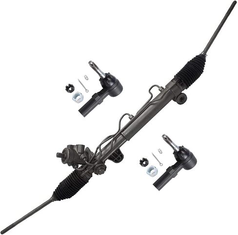 Detroit Axle - 2WD Rack & Pinion Kit for Dodge Charger Magnum Challenger Chrysler 300, 1 Power Steering Rack & Pinion Assembly, 2 Outer Tie Rod Ends Replacement in Saudi Arabia