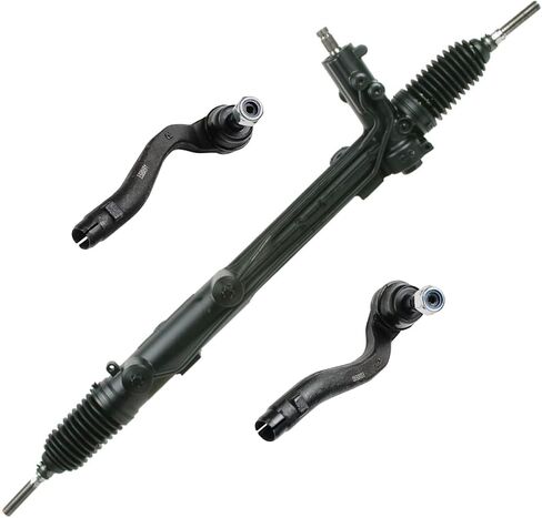 Detroit Axle - 2WD Rack & Pinion Kit for Dodge Charger Magnum Challenger Chrysler 300, 1 Power Steering Rack & Pinion Assembly, 2 Outer Tie Rod Ends Replacement in Saudi Arabia