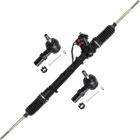 Detroit Axle - 2WD Rack & Pinion Kit for Dodge Charger Magnum Challenger Chrysler 300, 1 Power Steering Rack & Pinion Assembly, 2 Outer Tie Rod Ends Replacement in Saudi Arabia