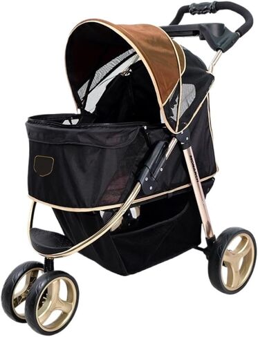 Pet Strollers Outdoor Pet Stroller Dog Stroller Foldable Cat Cart Pet Supplies Outdoor Transportation Dog and Cat Cart Pet Stroller Medium in Saudi Arabia