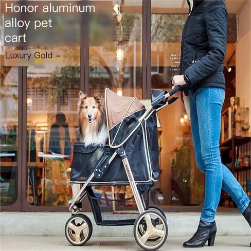 Pet Strollers Outdoor Pet Stroller Dog Stroller Foldable Cat Cart Pet Supplies Outdoor Transportation Dog and Cat Cart Pet Stroller Medium in Saudi Arabia