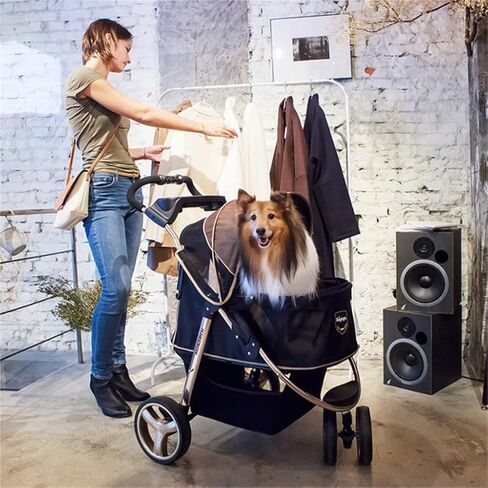 Pet Strollers Outdoor Pet Stroller Dog Stroller Foldable Cat Cart Pet Supplies Outdoor Transportation Dog and Cat Cart Pet Stroller Medium in Saudi Arabia