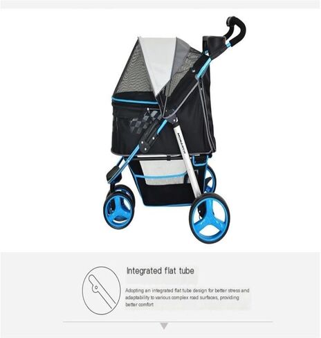 Pet Strollers Outdoor Pet Stroller Dog Stroller Foldable Cat Cart Pet Supplies Outdoor Transportation Dog and Cat Cart Pet Stroller Medium in Saudi Arabia